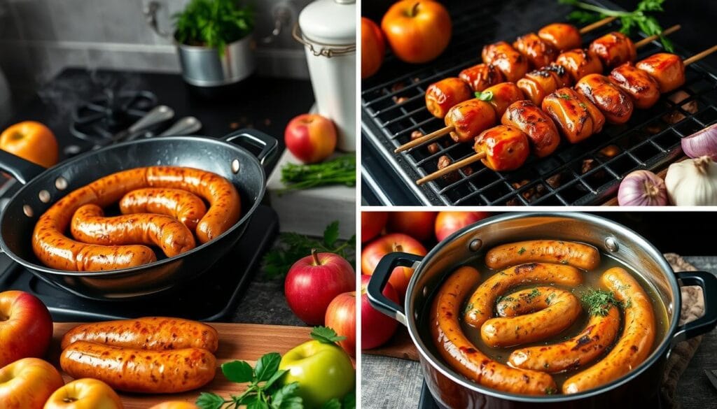 chicken apple sausage cooking methods