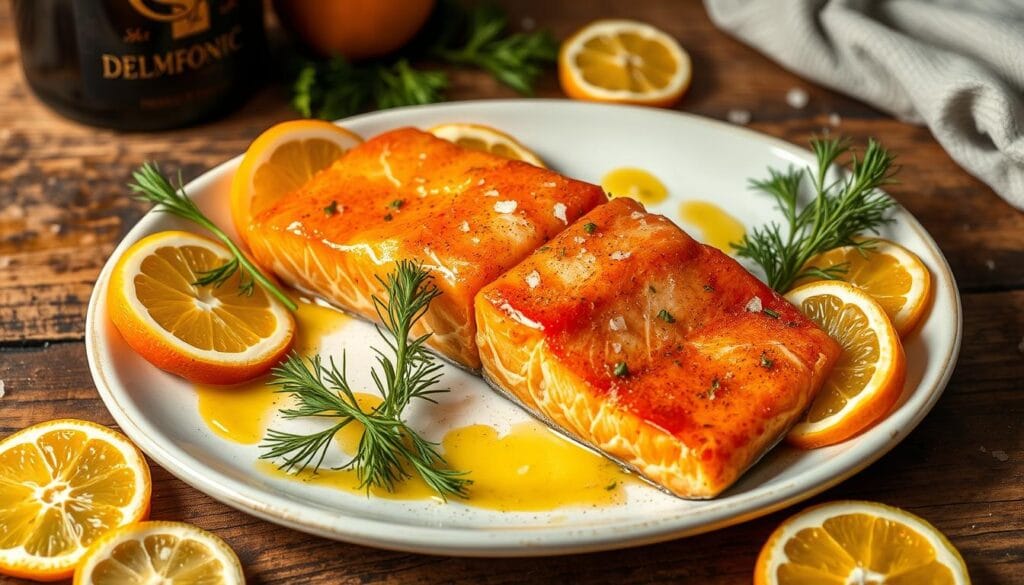 Salmon with herbs and citrus