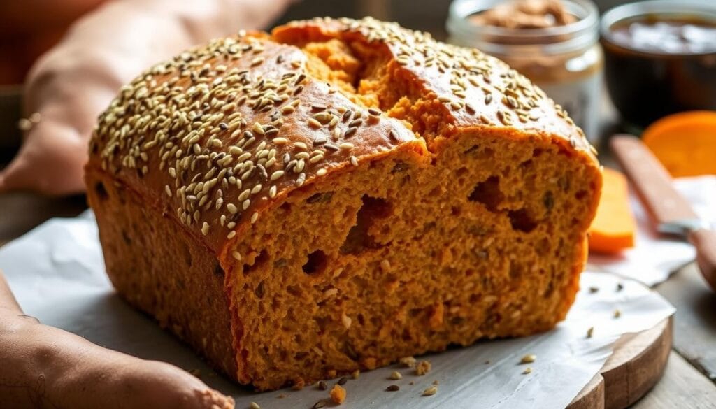 Seeded Miso Sweet Potato Bread