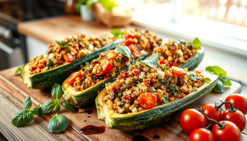 Stuffed Zucchini Boats