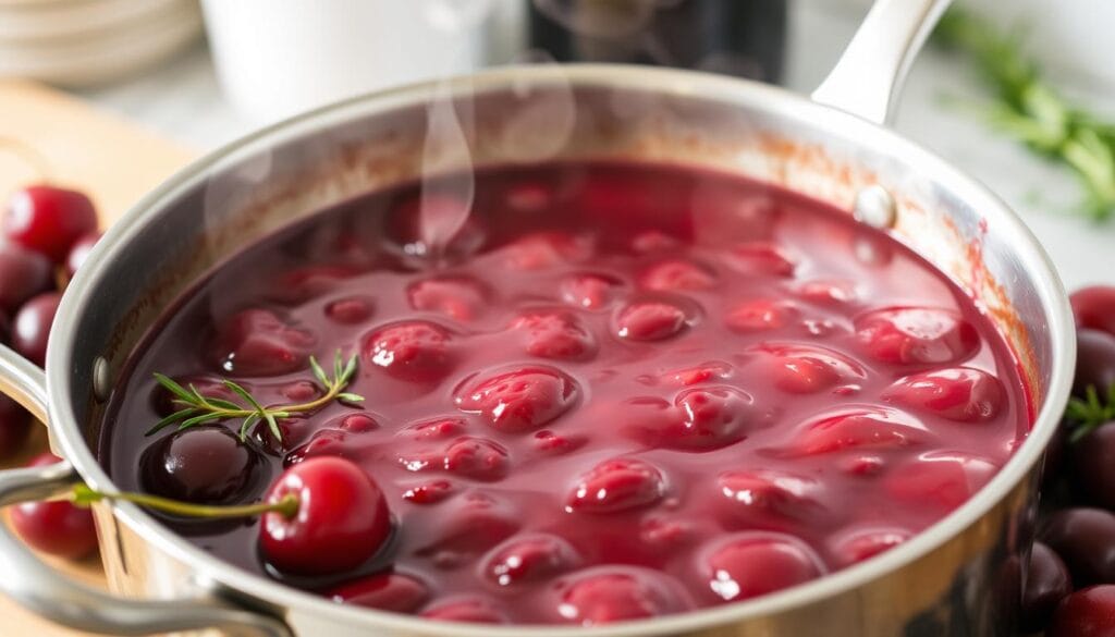 cherry wine reduction