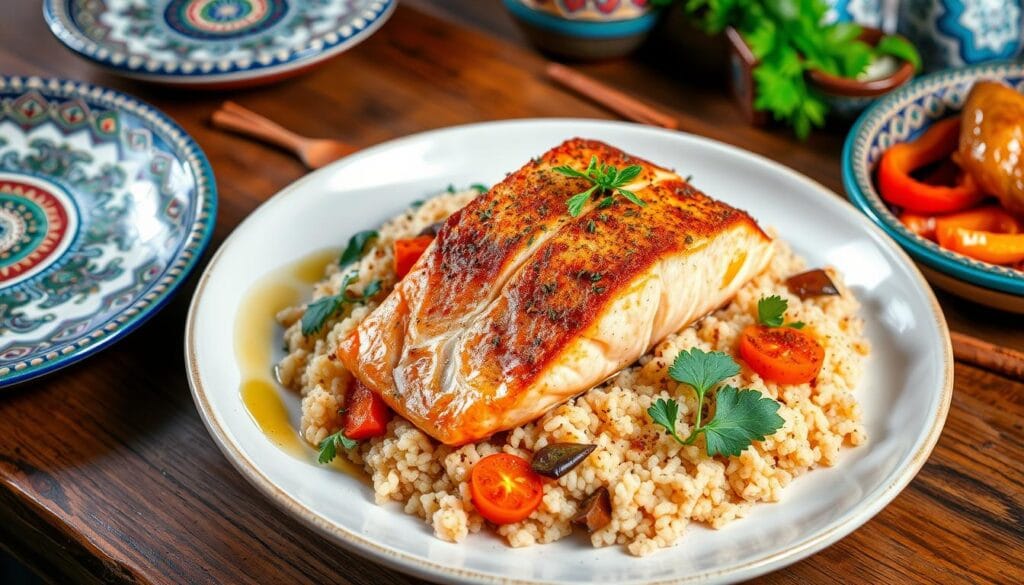 moroccan cuisine salmon couscous