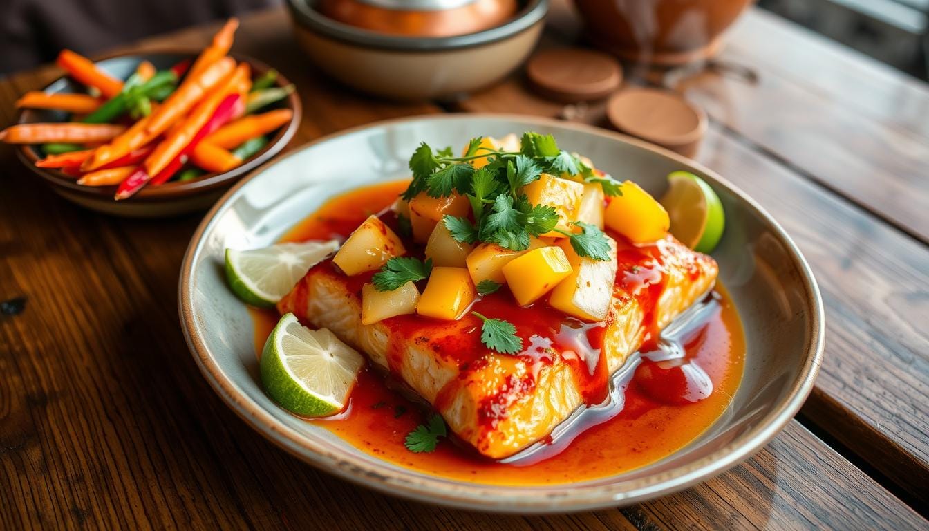 pineapple chili salmon recipe