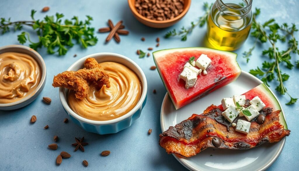 fried chicken with peanut butter