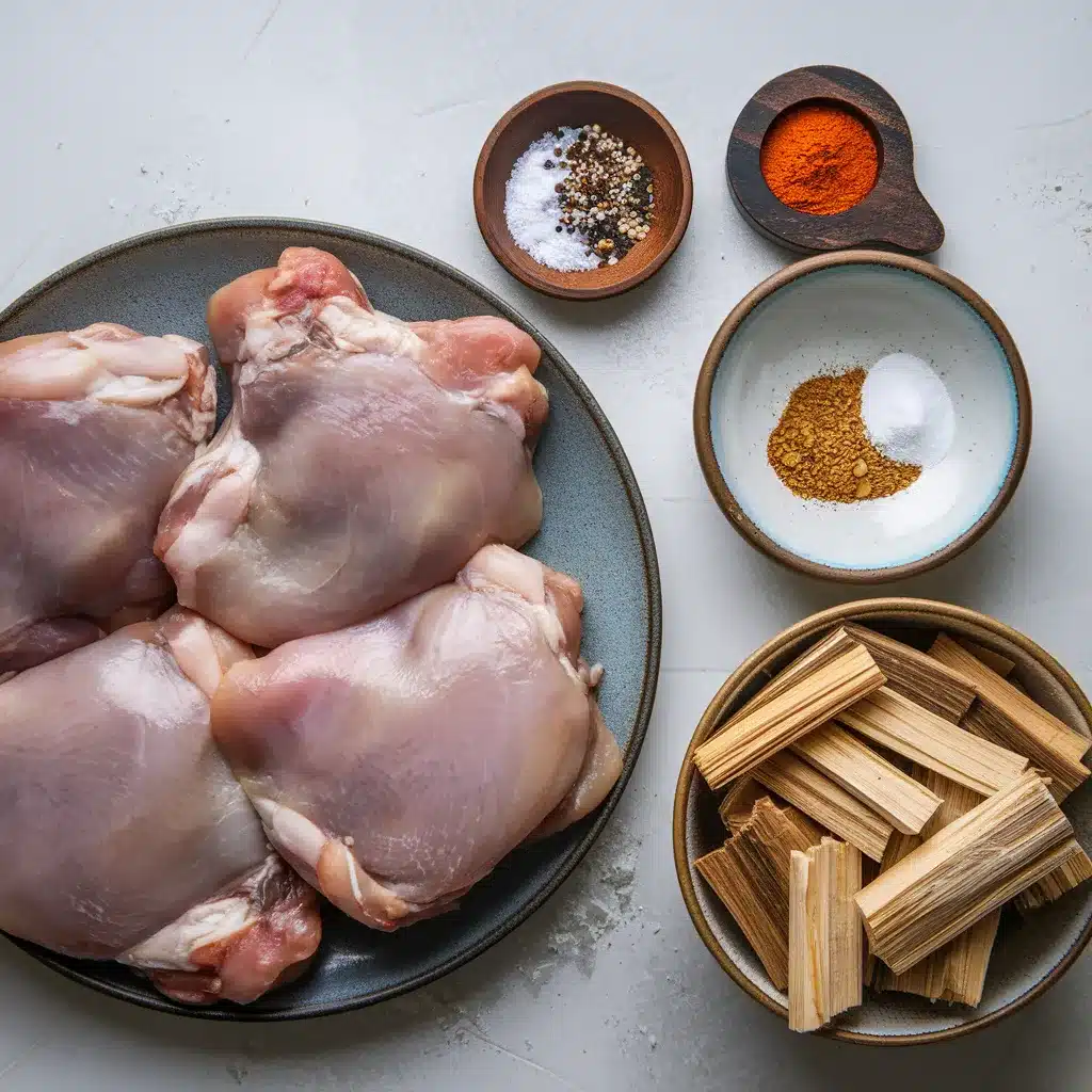 smoked chicken thighs recipe