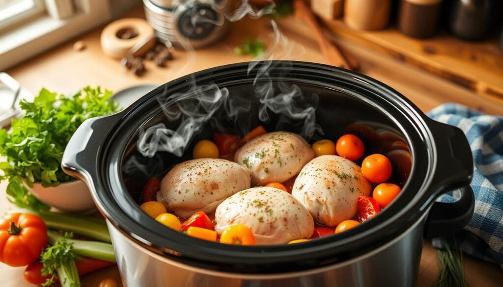 frozen chicken breast crock pot recipes
