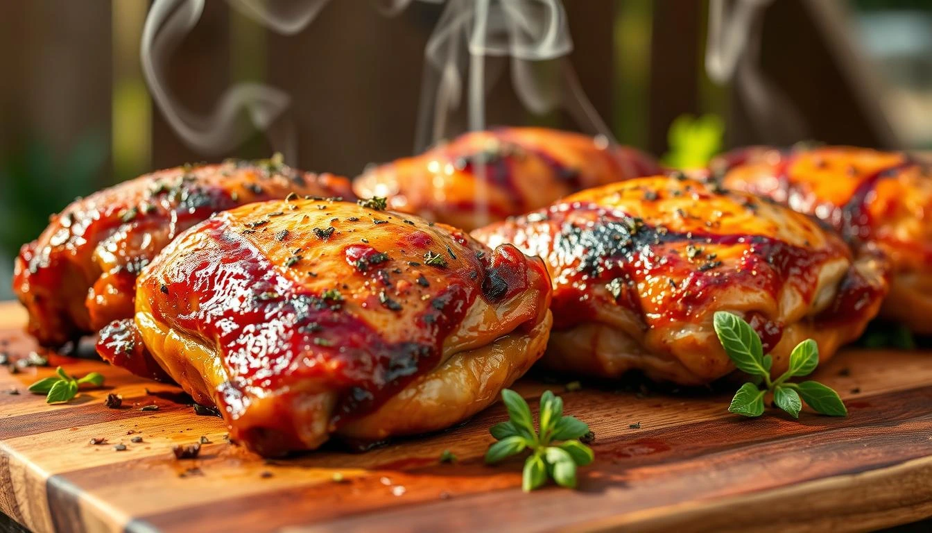 smoked chicken thighs recipe