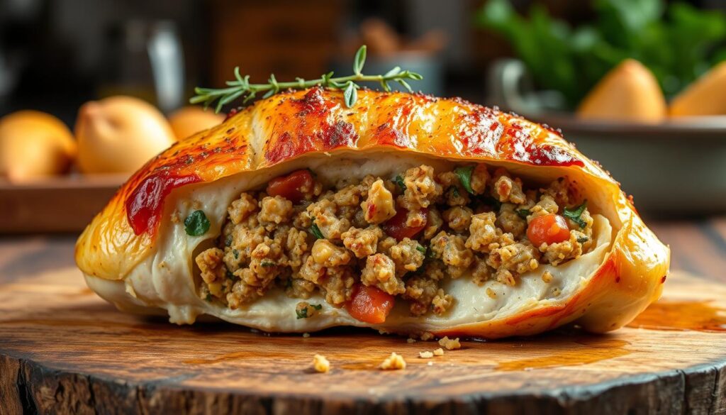 baked stuffed chicken breast recipes with stuffing