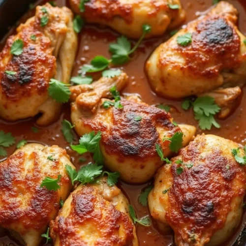 Braised Chicken in the Oven with Crispy Skin Recipe
