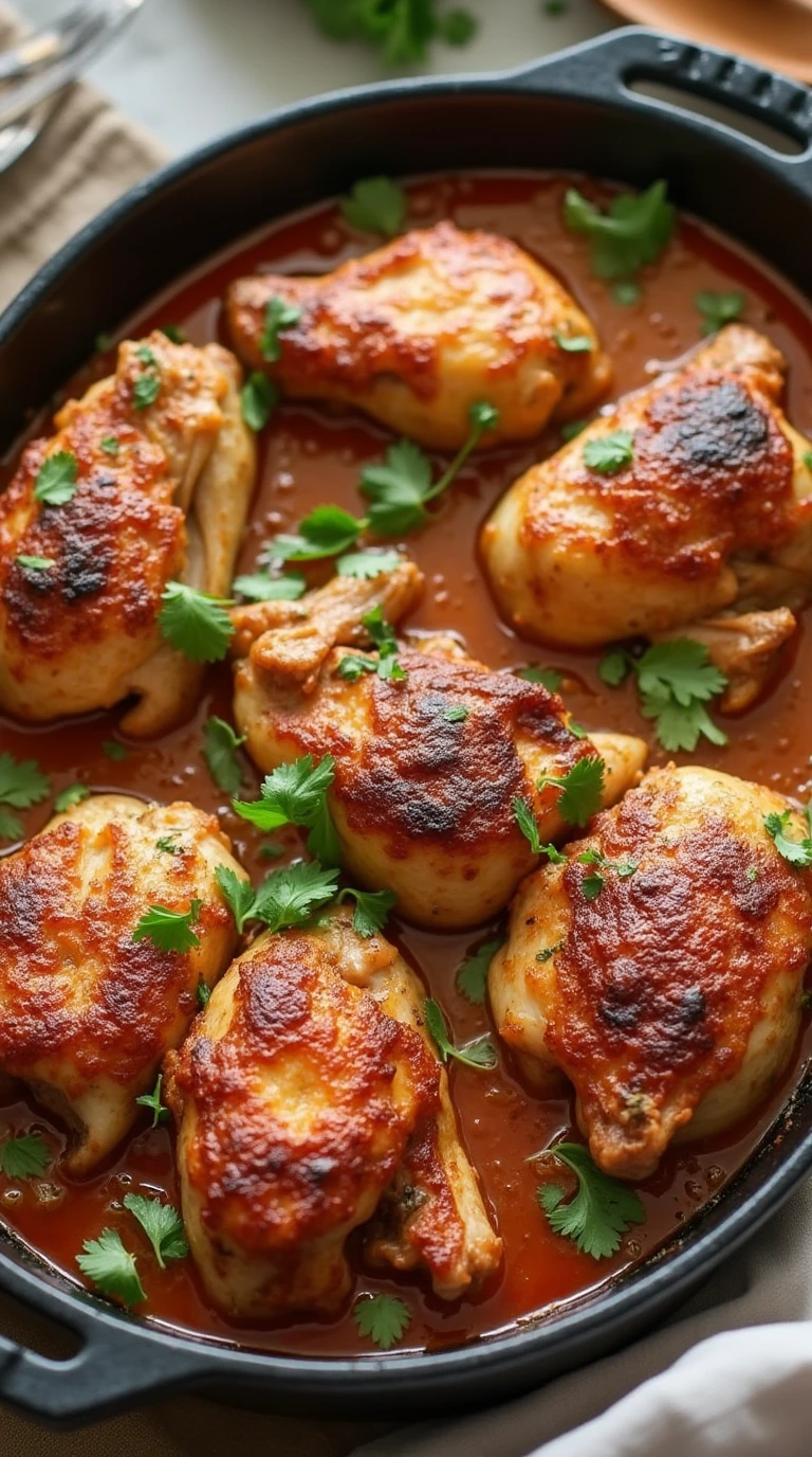 Braised Chicken in the Oven with Crispy Skin Recipe