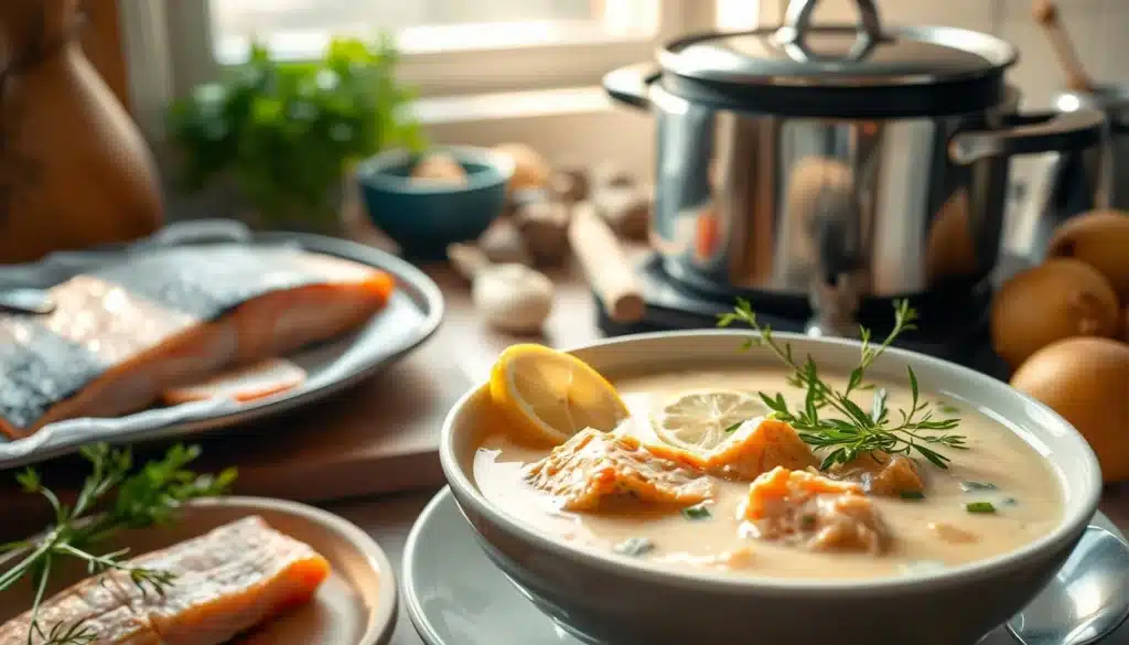 salmon soup recipe
