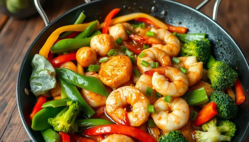 stir fry chicken and shrimp recipe