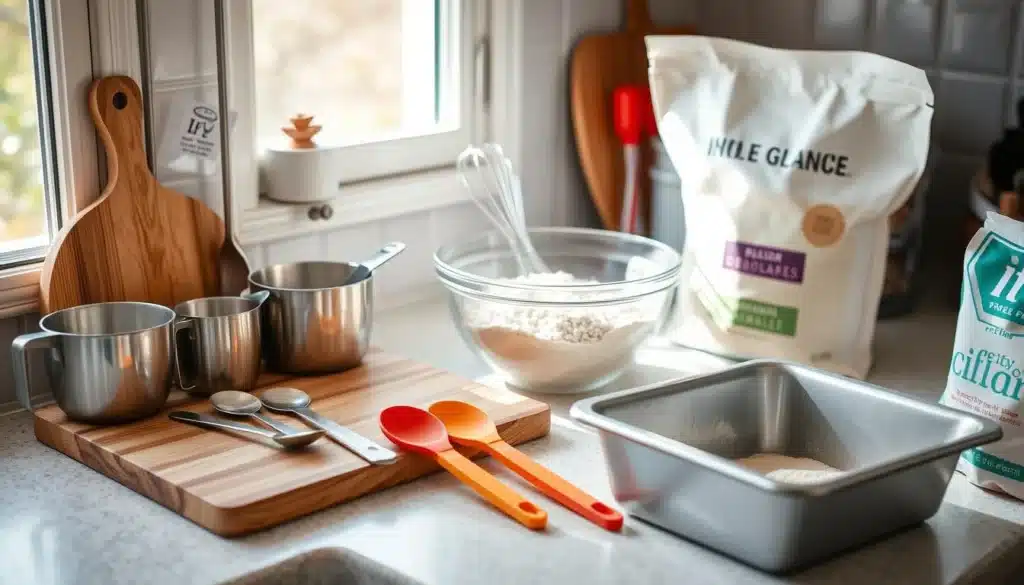 tools of vegan bread recipe