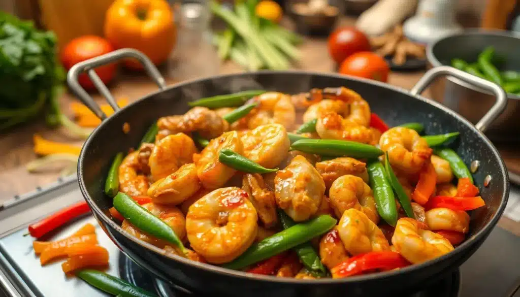 stir fry chicken and shrimp recipe