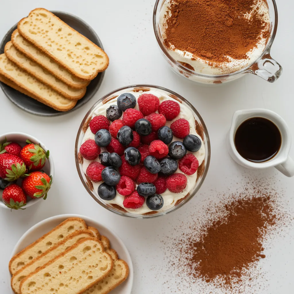 Berry Tiramisu Trifle