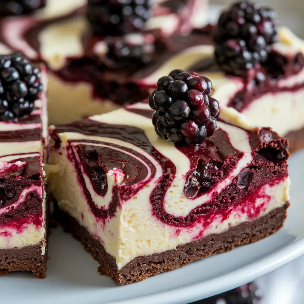 Blackberry Cheesecake Brownies