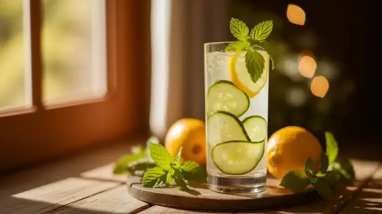 Cucumber Lemon Water