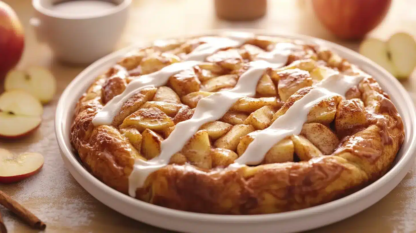 Apple Pie Cinnamon Rolls Recipe-A Sweet Twist