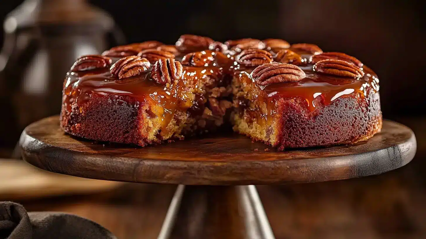 Pecan Upside Down Cake Recipe: Nutty And Delicious